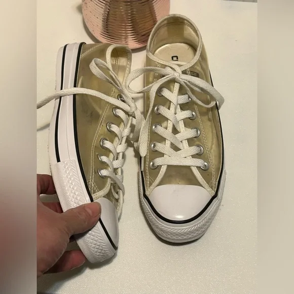 Converse Clear and Cream All Star Sneakers - Picture 2 of 5